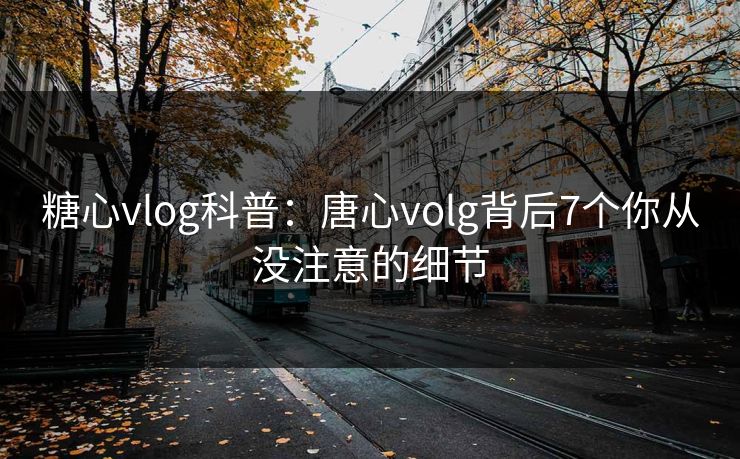 糖心vlog科普：唐心volg背后7个你从没注意的细节